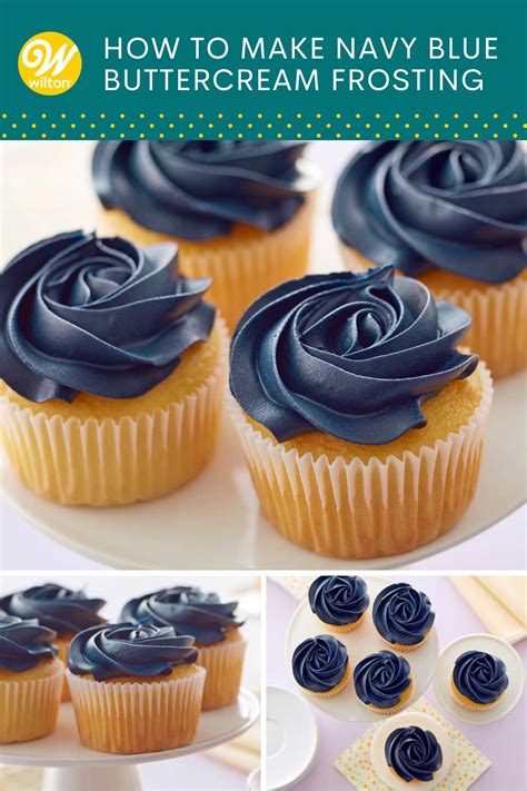 blue buttercream icing.